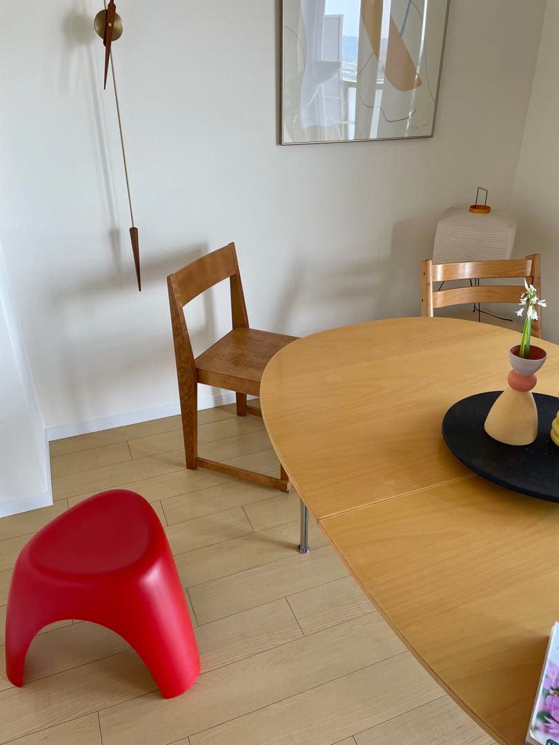 【廃版カラー定価1.87万】Vitraヴィトラ製エレファントスツール 柳宗理　赤