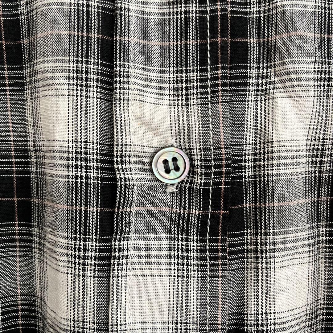 定価1.76万 リヴドロワ マルチパターンシャツ ブラック オーバーサイズ