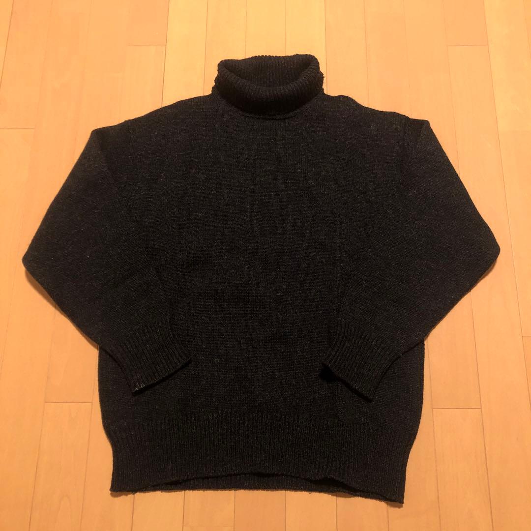 90s COMME des GARÇONS タートルネックセーター ダークグレー