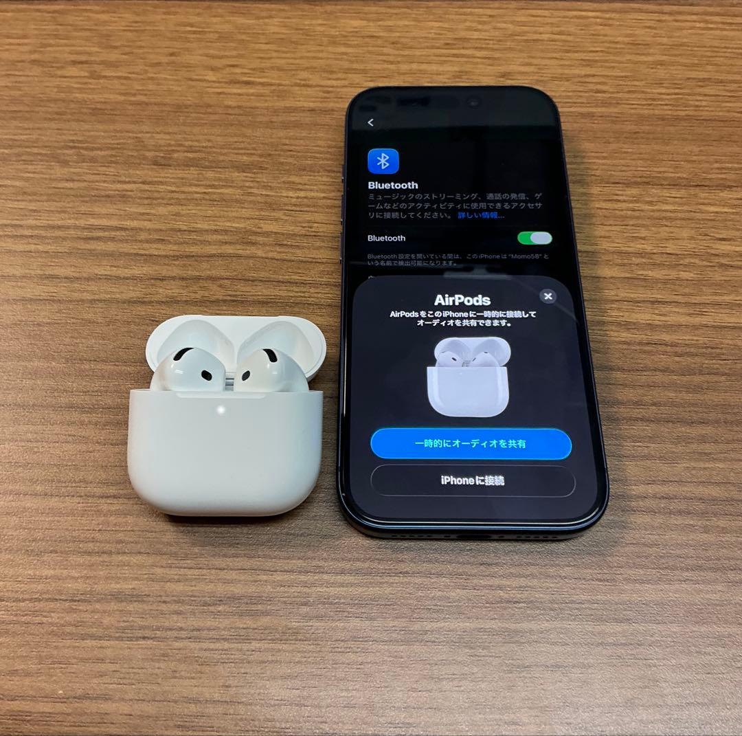 【美品】AirPods 4ノイキャン無し 本体【箱無し】