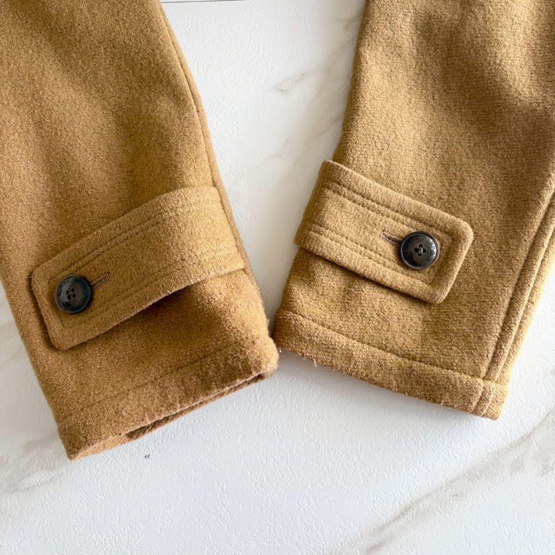 美品◆バーバリーブラックレーベル ダッフルコート キャメル ショート丈 L