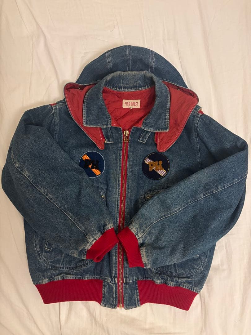 PINK HOUSE ゼッケン ブルゾン デニムジャケット 売り切り処分セール‼️