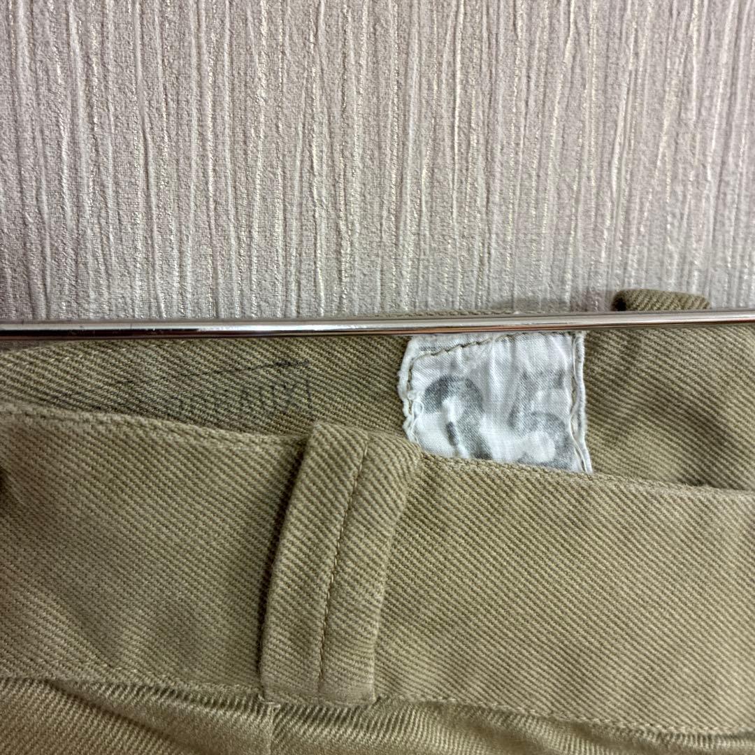 フランス軍　M52後期　オリジナル　カーキ チノパン サイズ35 33インチ相当