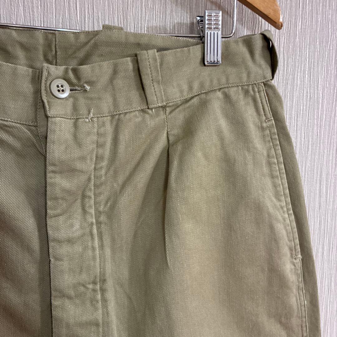 フランス軍　M52後期　オリジナル　カーキ チノパン サイズ35 33インチ相当