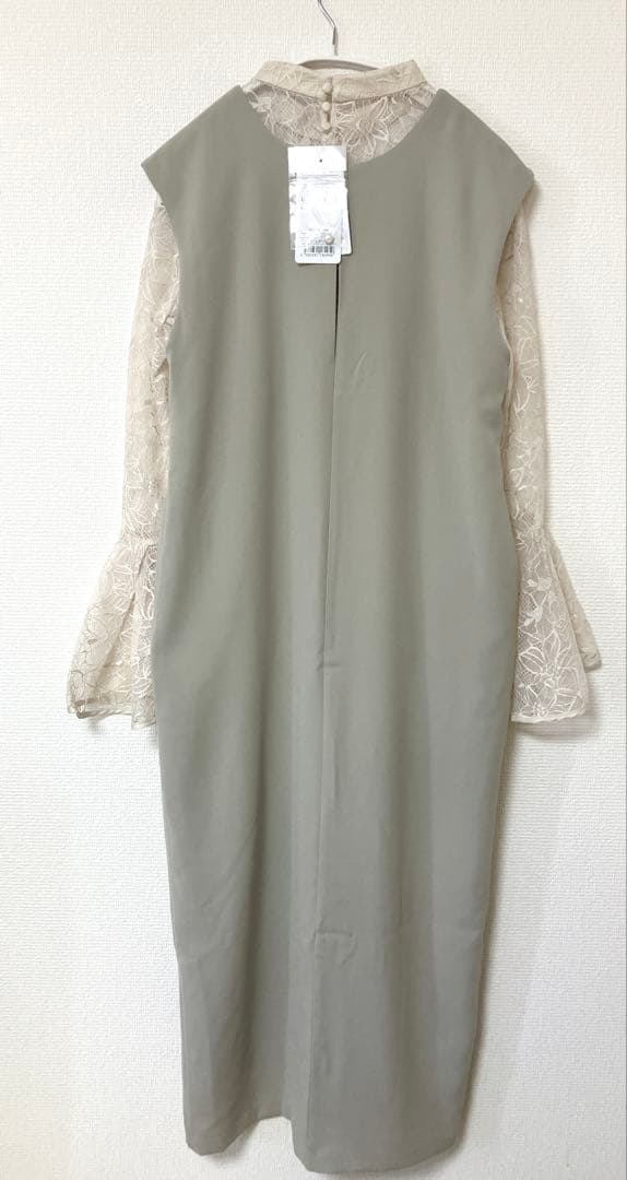 あさこ　新品　カナ　ベルスリーブスリット2wayワンピース