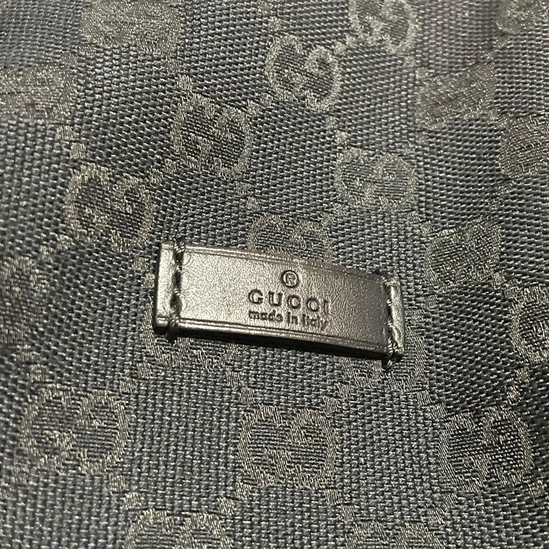 GUCCI グッチ ボストンバッグ ブラック GGスプリーム キャンバス