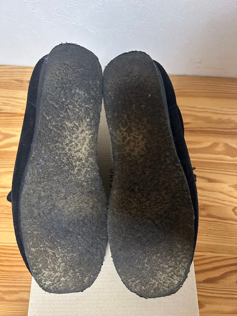 靴 Clarks Wallabee Black Suede