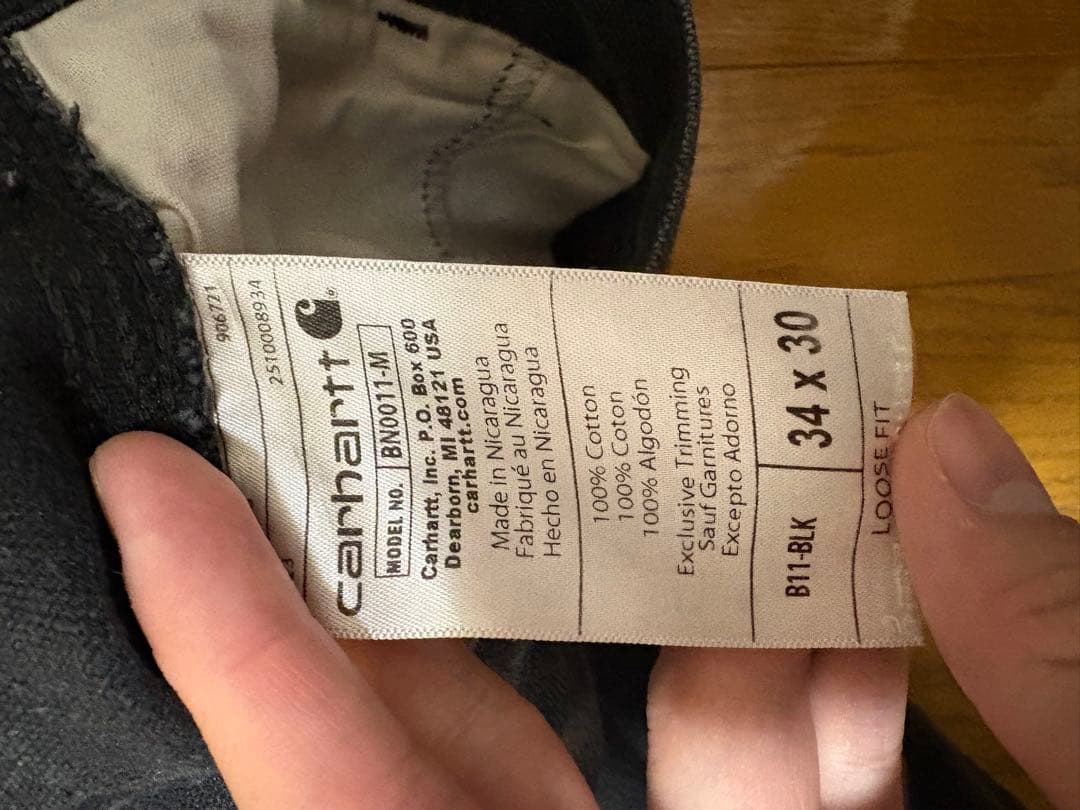 カーハート 34✖️30ワークパンツ ペインターパンツ ダッグ地