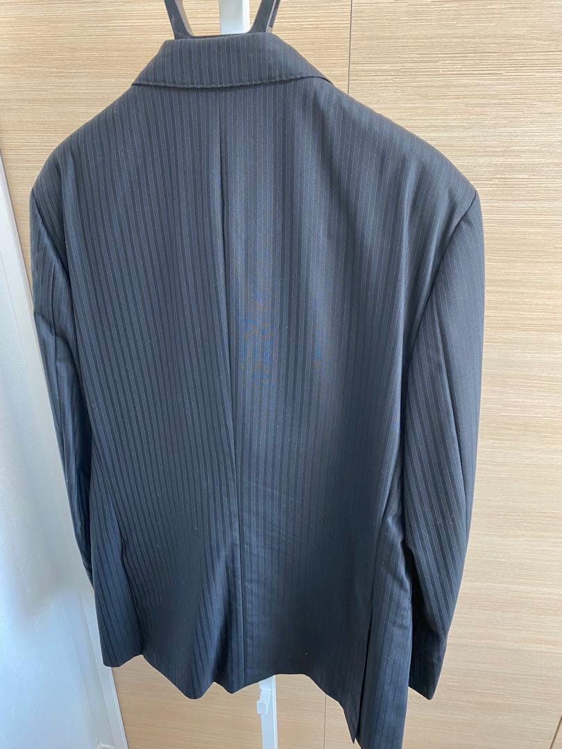 美品　バーバリーブラックレーベル　スーツセット　紺　ストライプ