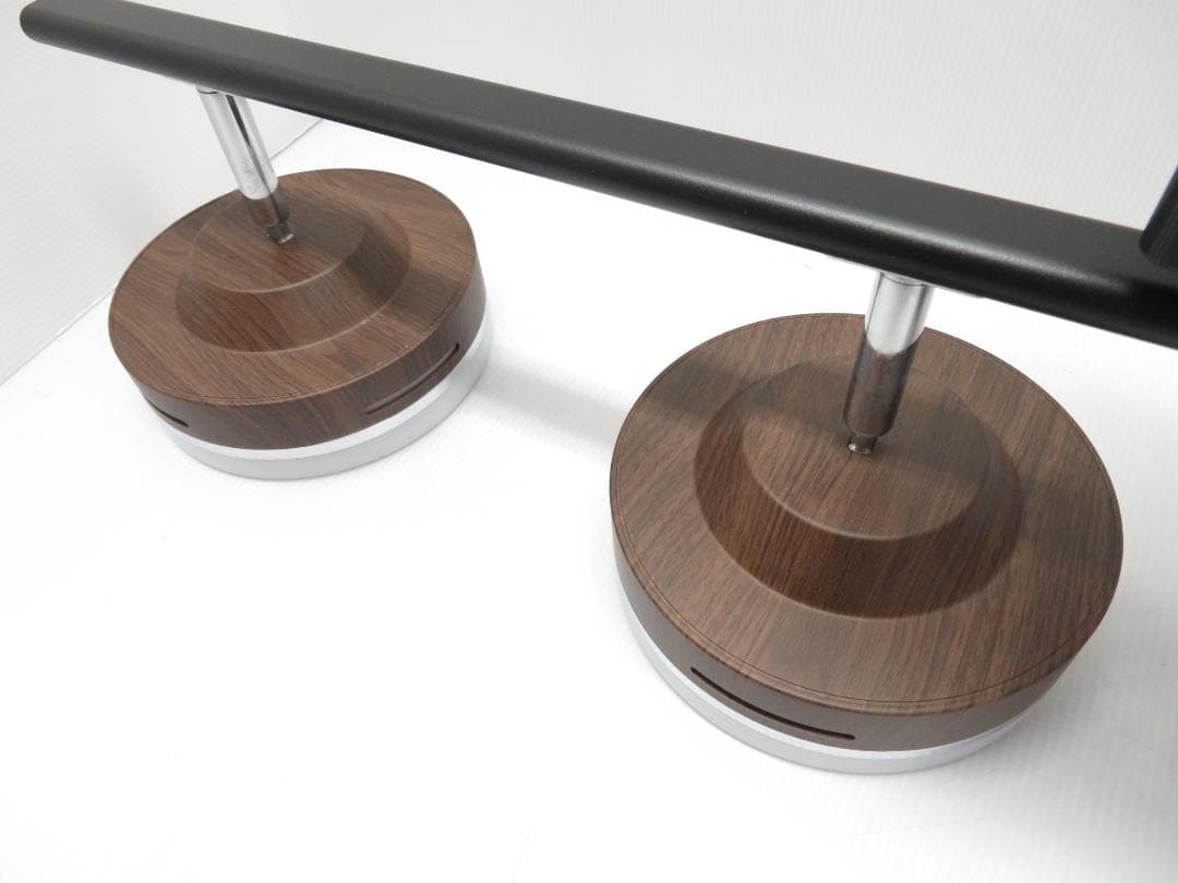 4灯LEDシーリングライト 調光/調色 多機能モデル リモコン ブラウン 木目調