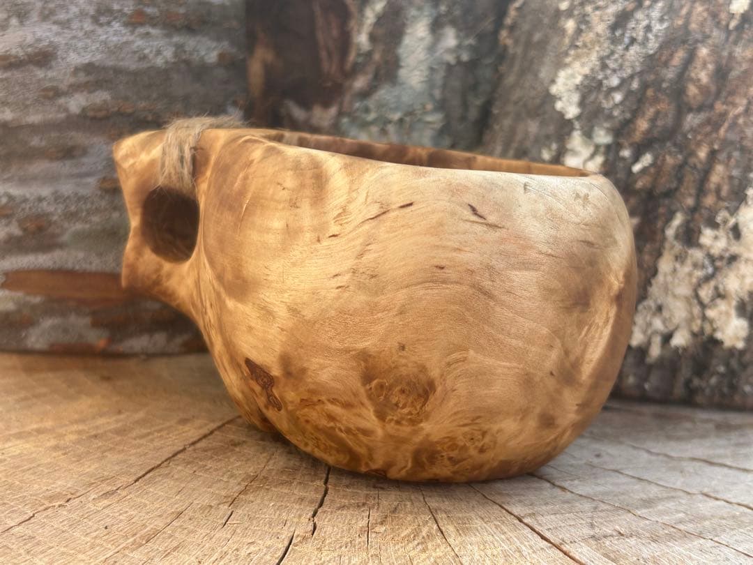 sunswood サンズウッド　白樺瘤　ククサ　一点もの　ソロキャン　野営