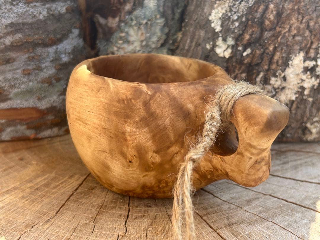 sunswood サンズウッド　白樺瘤　ククサ　一点もの　ソロキャン　野営