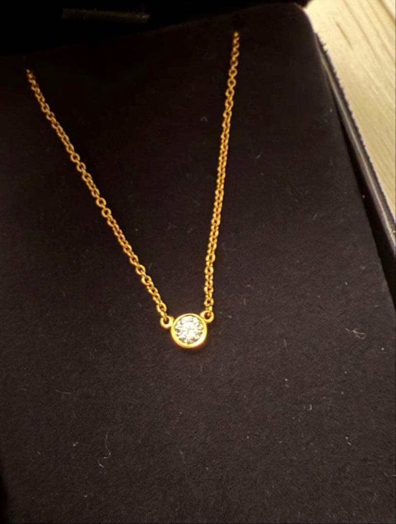 ティファニー ダイヤモンド ネックレス　0.12-0.14カラット バイザヤード