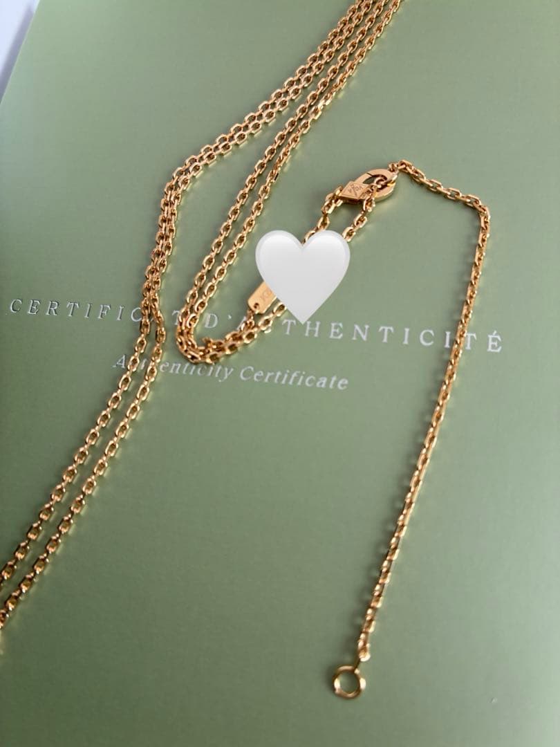 新品箱付VanCleef&Arpels ヴァンクリーフフォルサチェーン70 ＋5