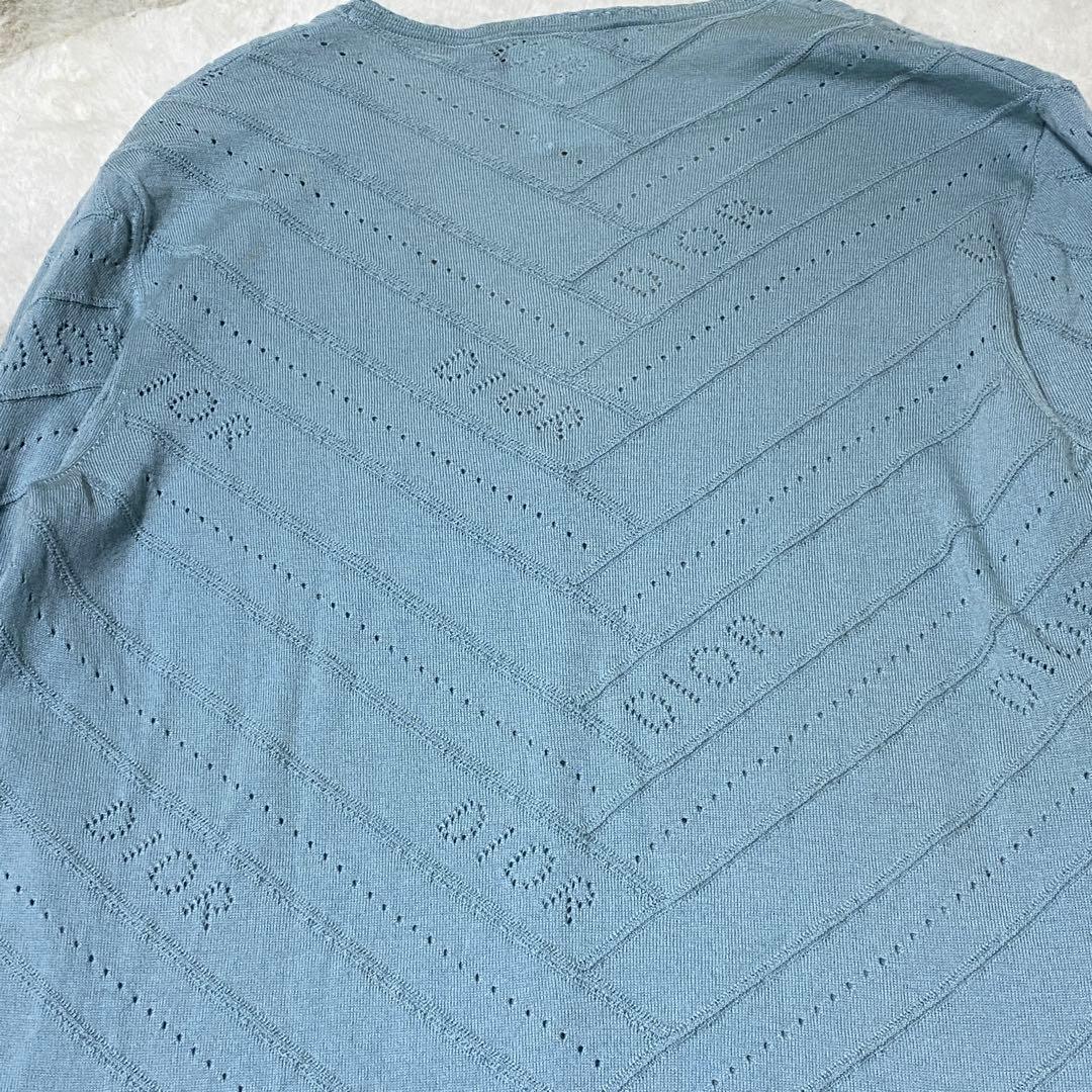 美品 CHRISTIAN DIOR 総柄ロゴカーディガン ガリアーノ期 希少