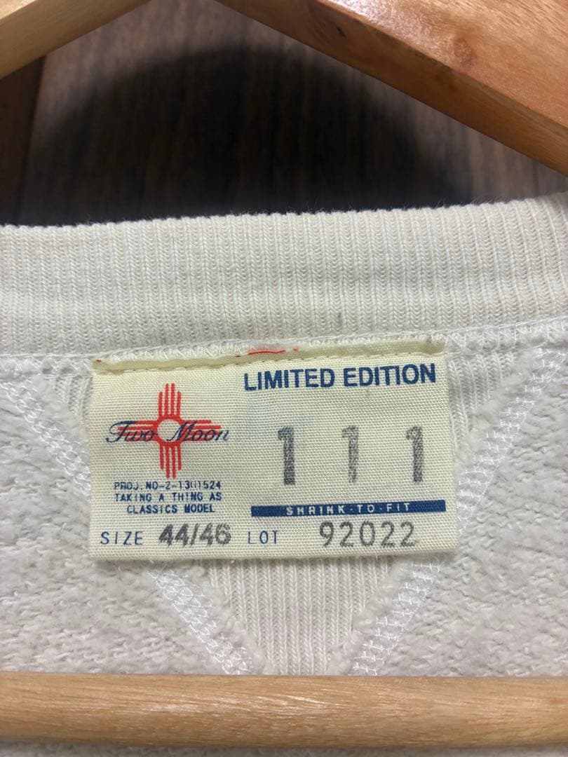 Two Moon トゥームーン スウェット ホワイト44/46 92022