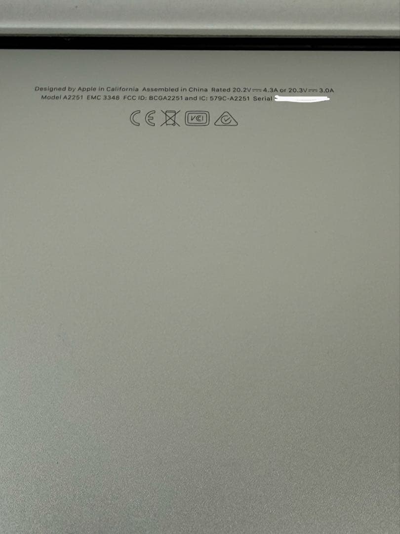 MacBook本体 Apple MacBook Pro 13 2020 i7/16GB/500GB