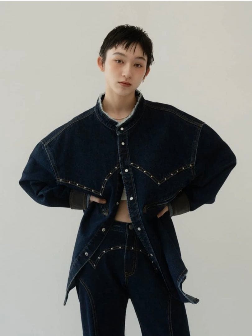 ジャケット・アウター Knuth marf western denim over shirt