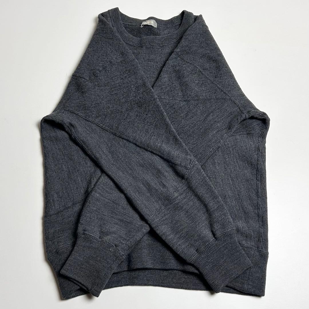 70〜80s【希少】コムデギャルソンオム/デカオム/ウールジャージーニット
