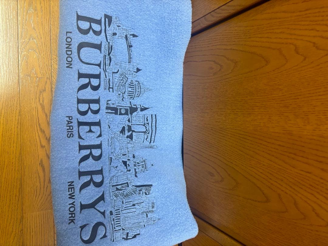 限定大幅値下げ‼️BURBERRY ライトブルーポンチョ