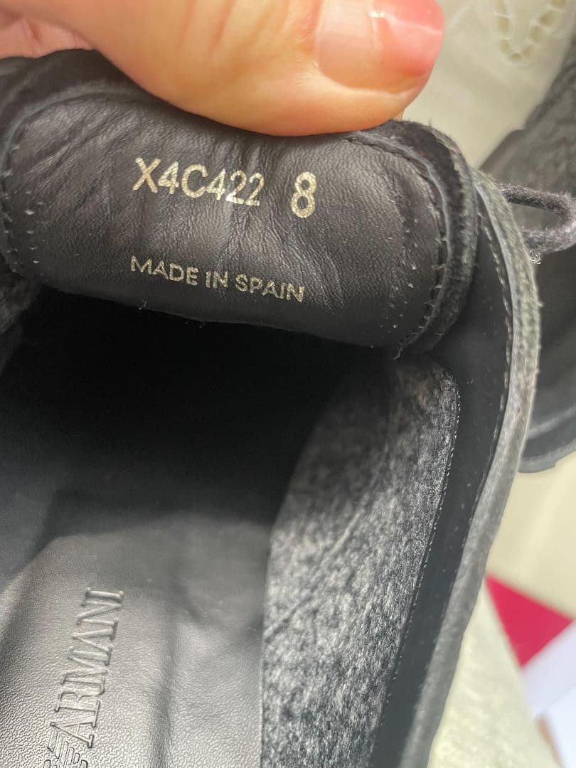 Emporio Armani ブラック ドレスシューズ