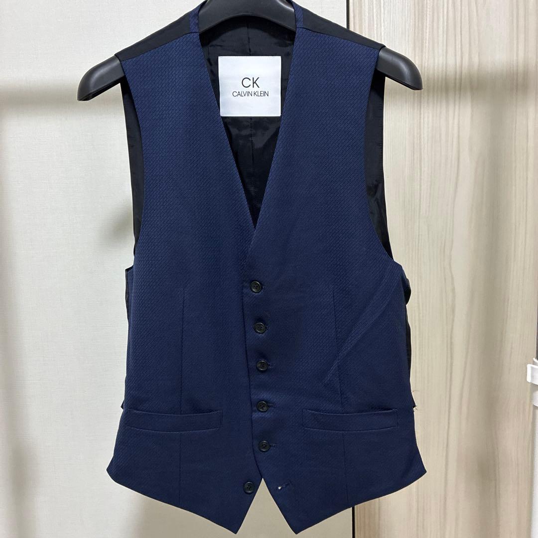 カルバンクライン 3ピース スーツ ネイビー セットアップ