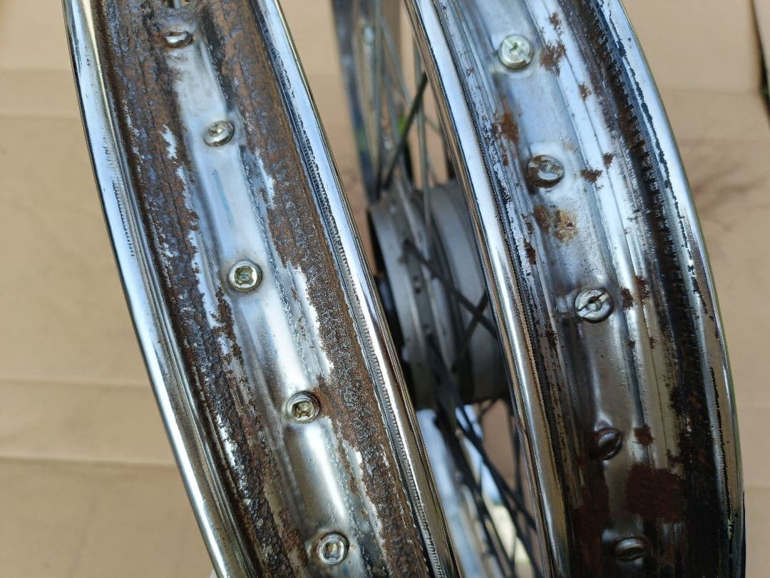 希少JA07デカドラムホイール 前後セット 17インチ