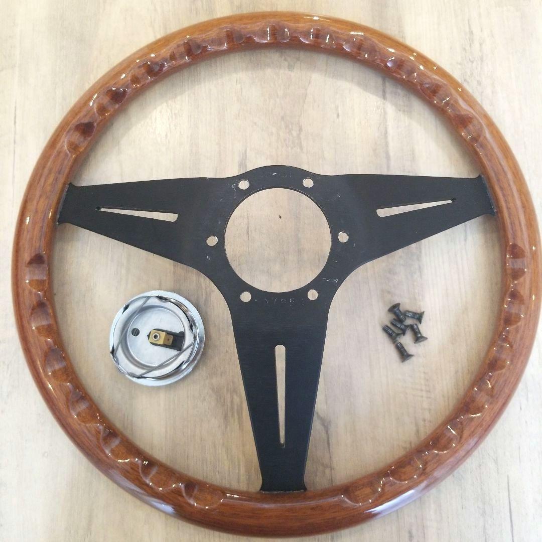 NARDI☆ナルディクラシックウッド&ブラックスポークディープコーン/N771