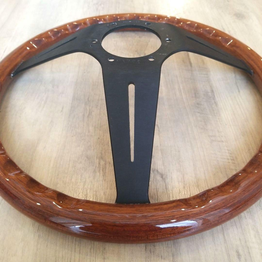 NARDI☆ナルディクラシックウッド&ブラックスポークディープコーン/N771