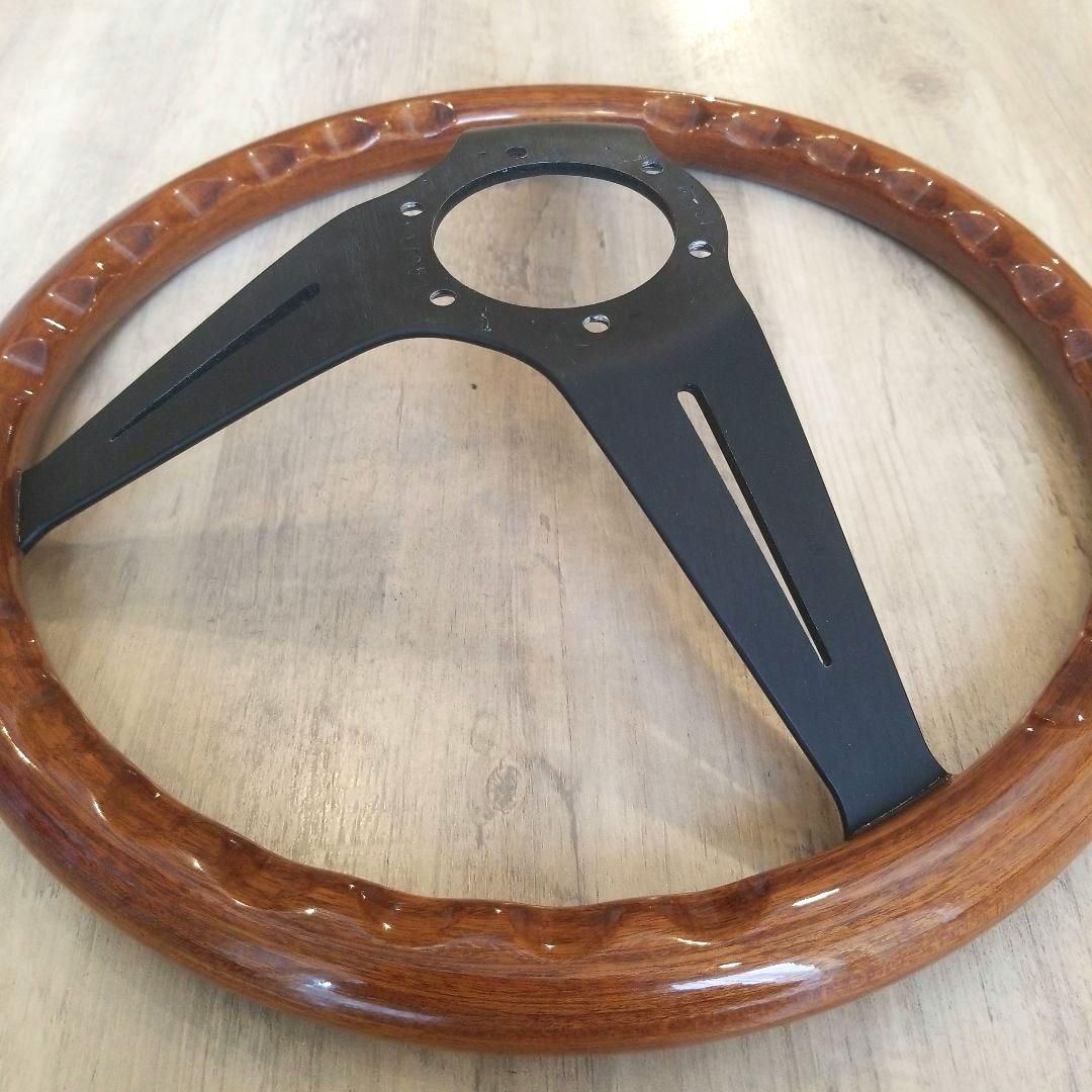 NARDI☆ナルディクラシックウッド&ブラックスポークディープコーン/N771