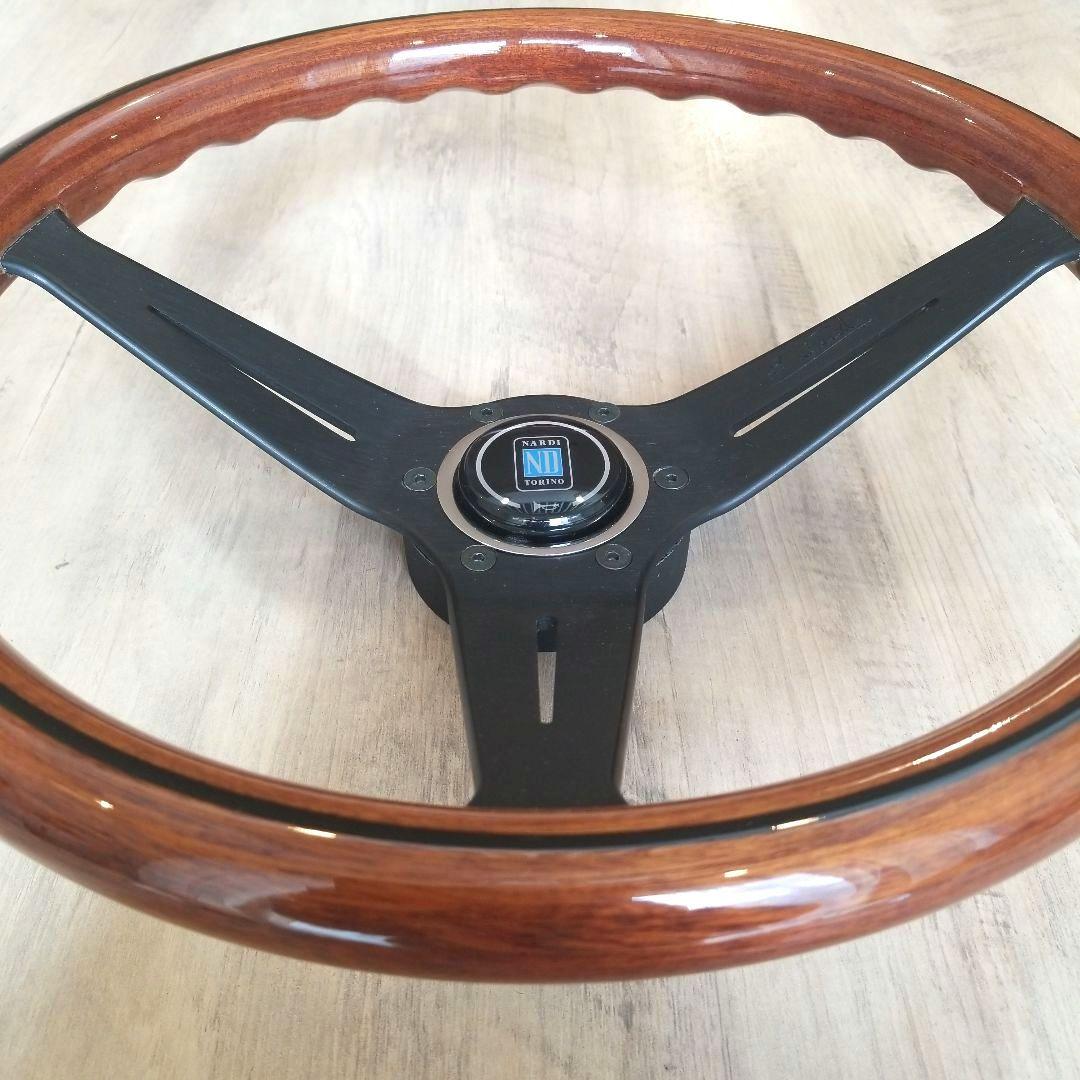 NARDI☆ナルディクラシックウッド&ブラックスポークディープコーン/N771