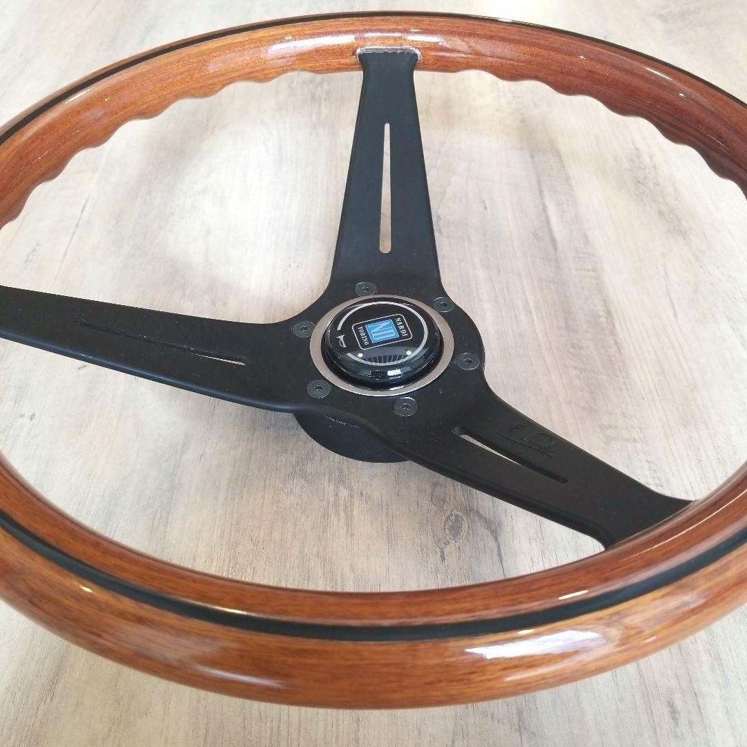 NARDI☆ナルディクラシックウッド&ブラックスポークディープコーン/N771