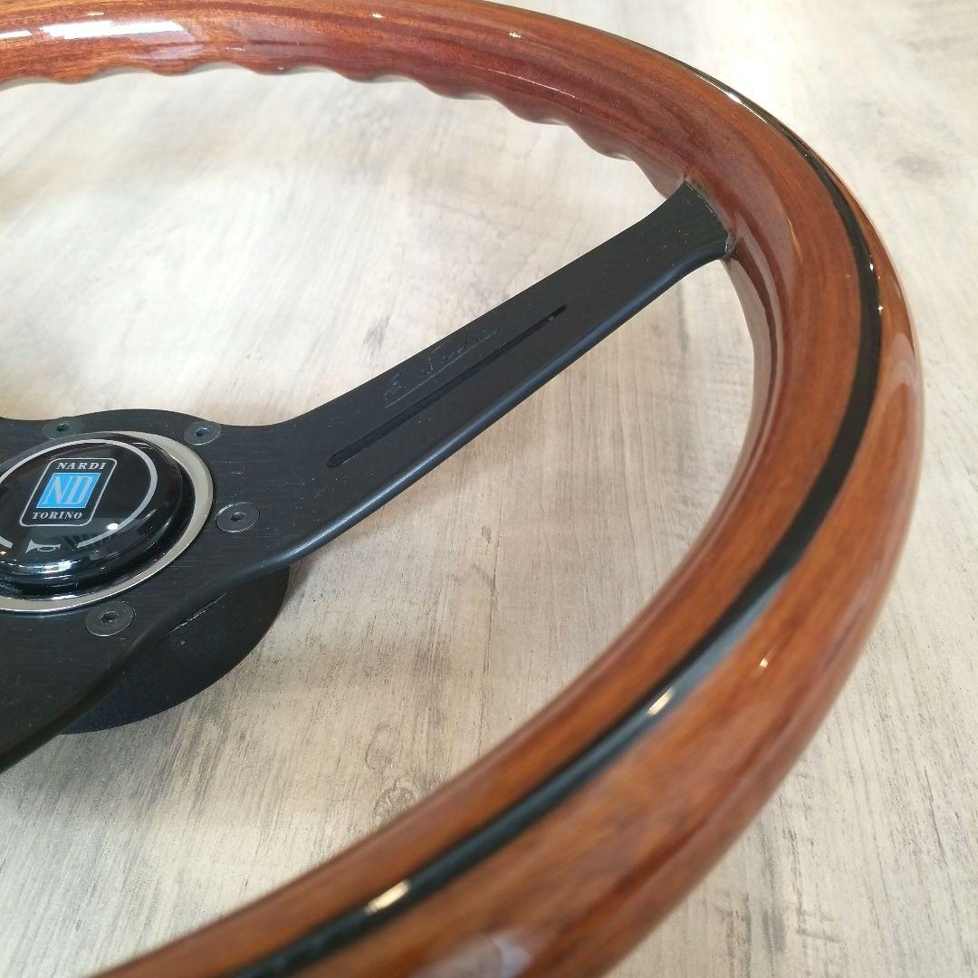 NARDI☆ナルディクラシックウッド&ブラックスポークディープコーン/N771