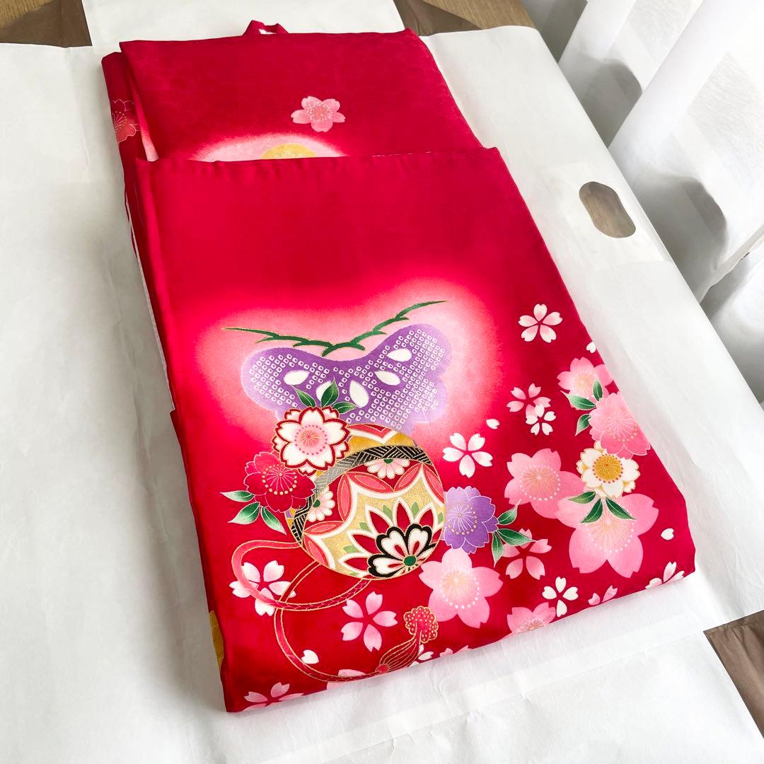 宮詣り 女の子　正絹　初着 産着 着物