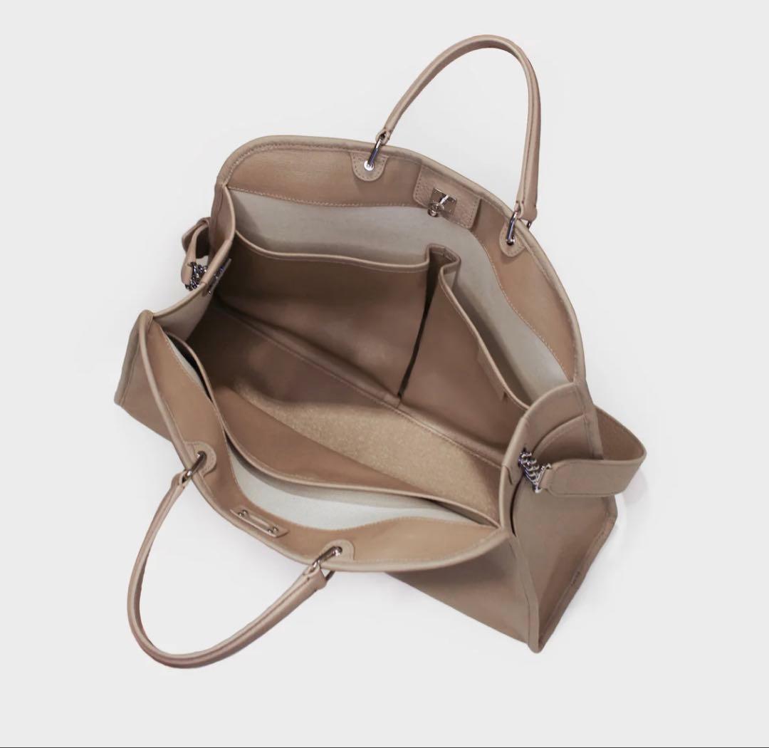 【しゅうページ】michino paris サンジェルマンバッグ　ベージュ