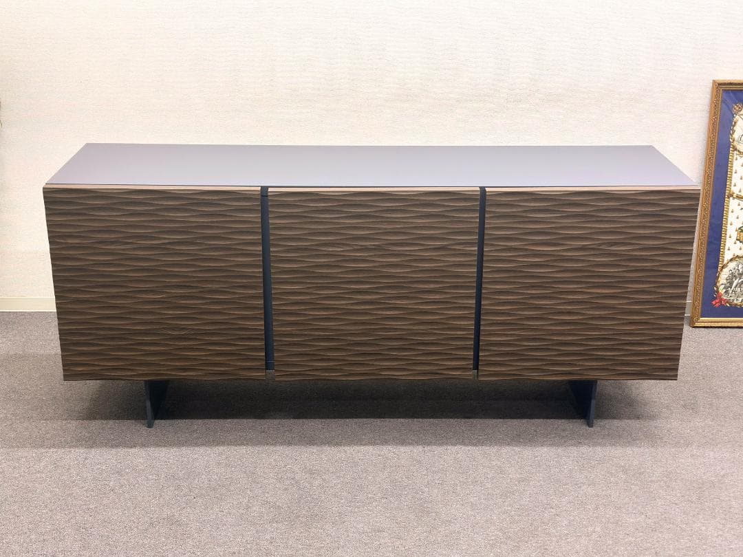 カリガリス■オペラサイドボード　モダン　ブラウン　収納　イタリア　ホテルライク