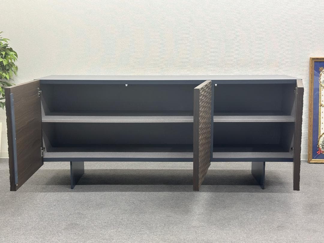 カリガリス■オペラサイドボード　モダン　ブラウン　収納　イタリア　ホテルライク