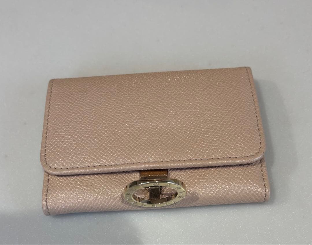 値下げ　BVLGARI ブルガリ　ライトピンク カードケース　名刺入れ