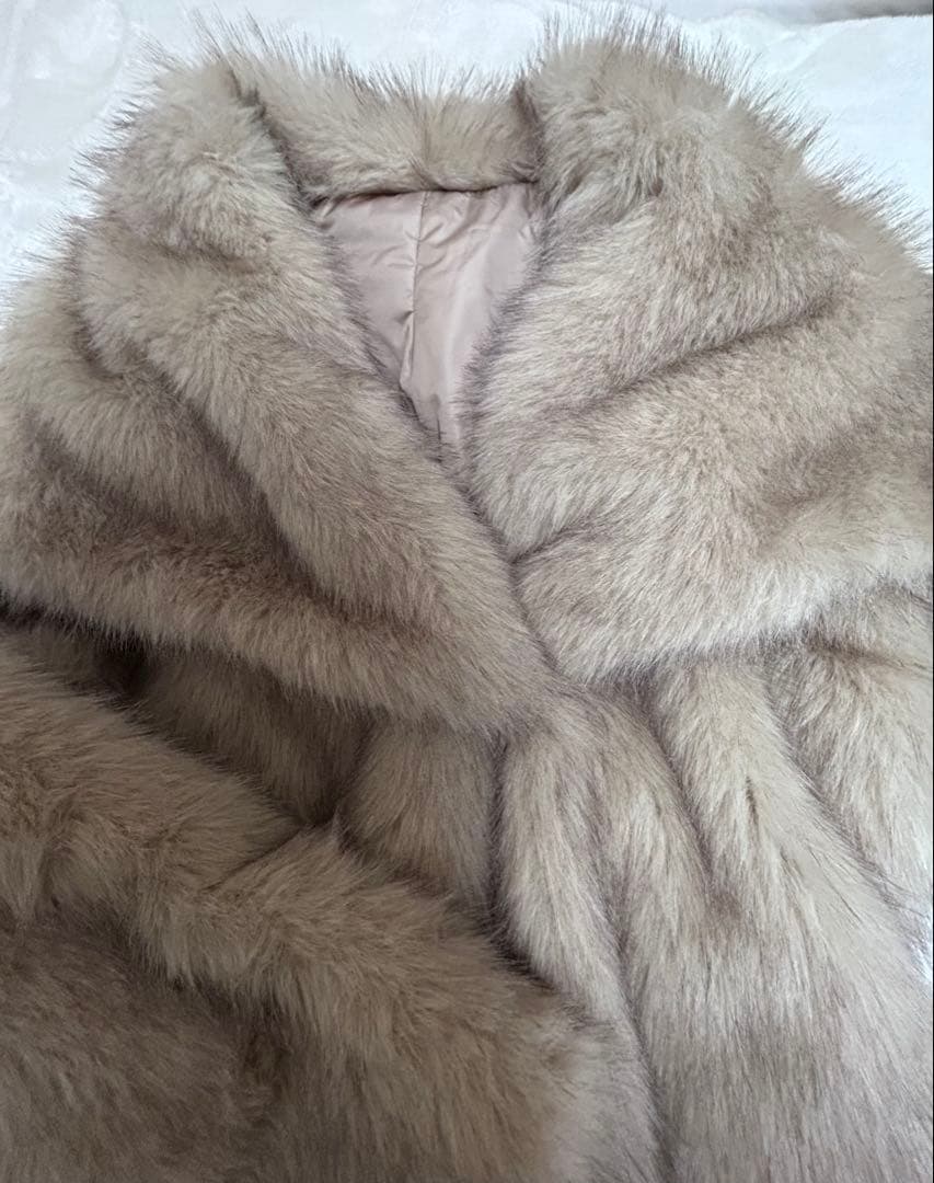 AIJAN オーバーカラーファーコート