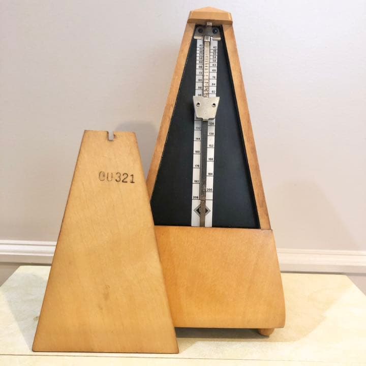 メトロノーム　木製　ドイツ製　ウィットナー　レトロ　アンティーク　コレクション