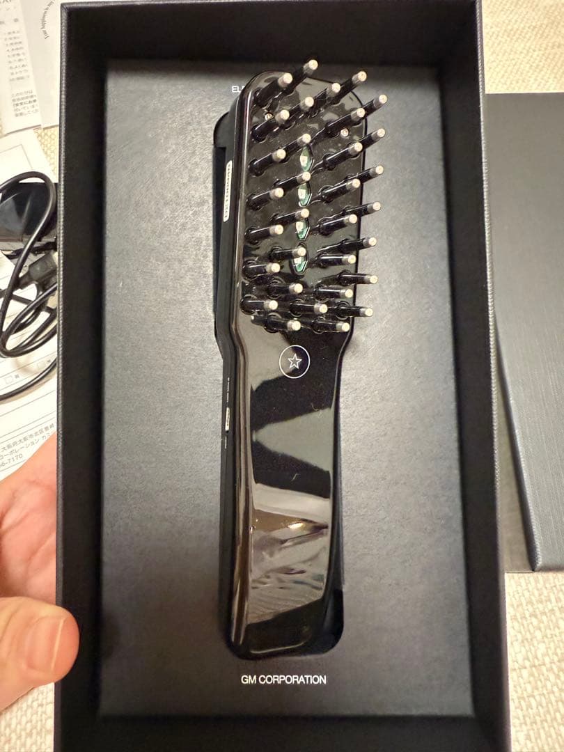 エレクトロン　デンキバリブラシ　箱付き　電気バリブラシ