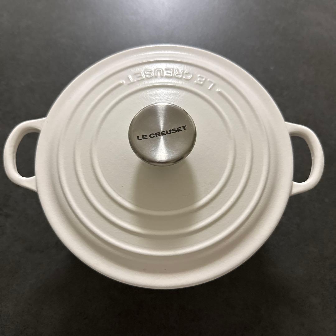 LE CREUSET 両手鍋 20cm ホワイト