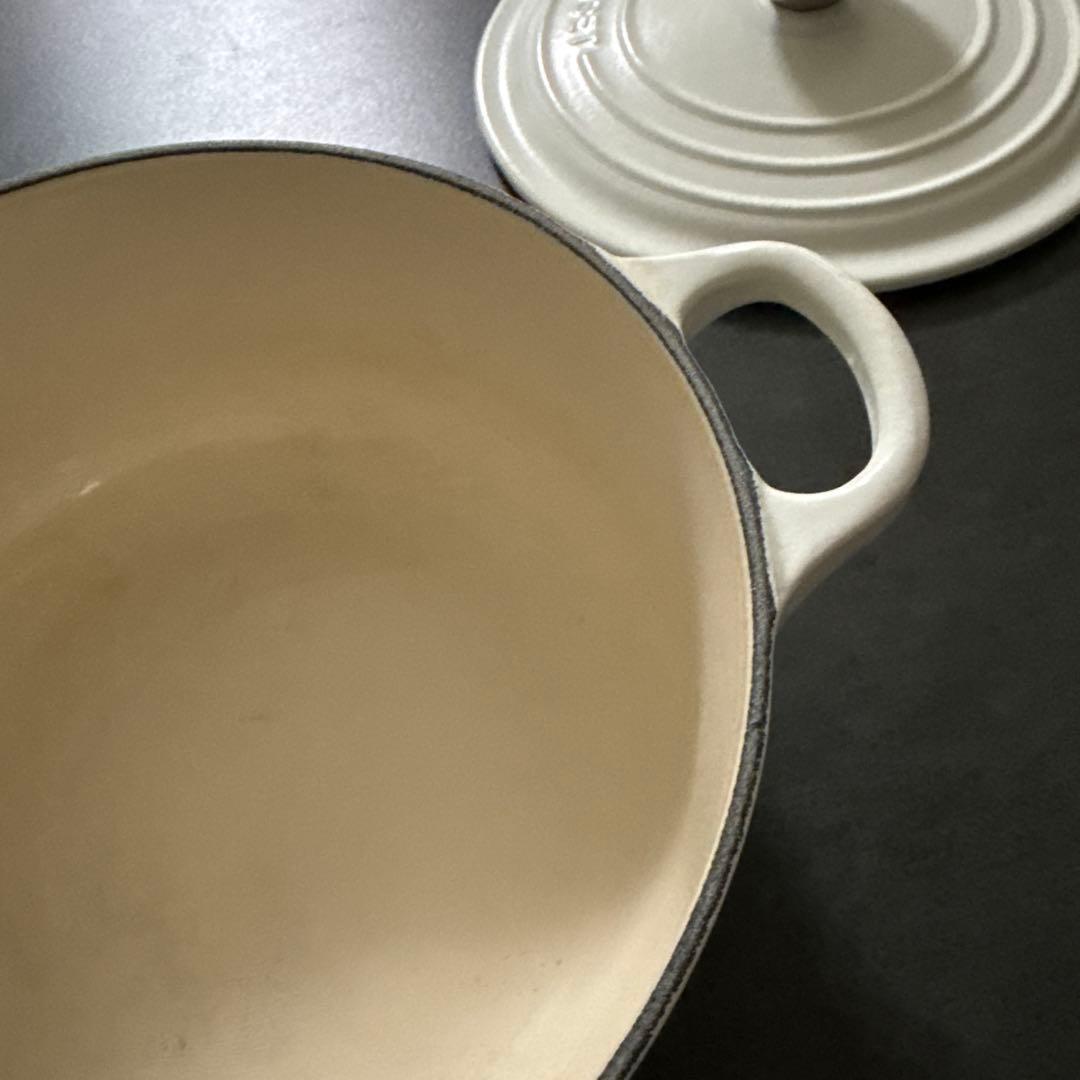 LE CREUSET 両手鍋 20cm ホワイト