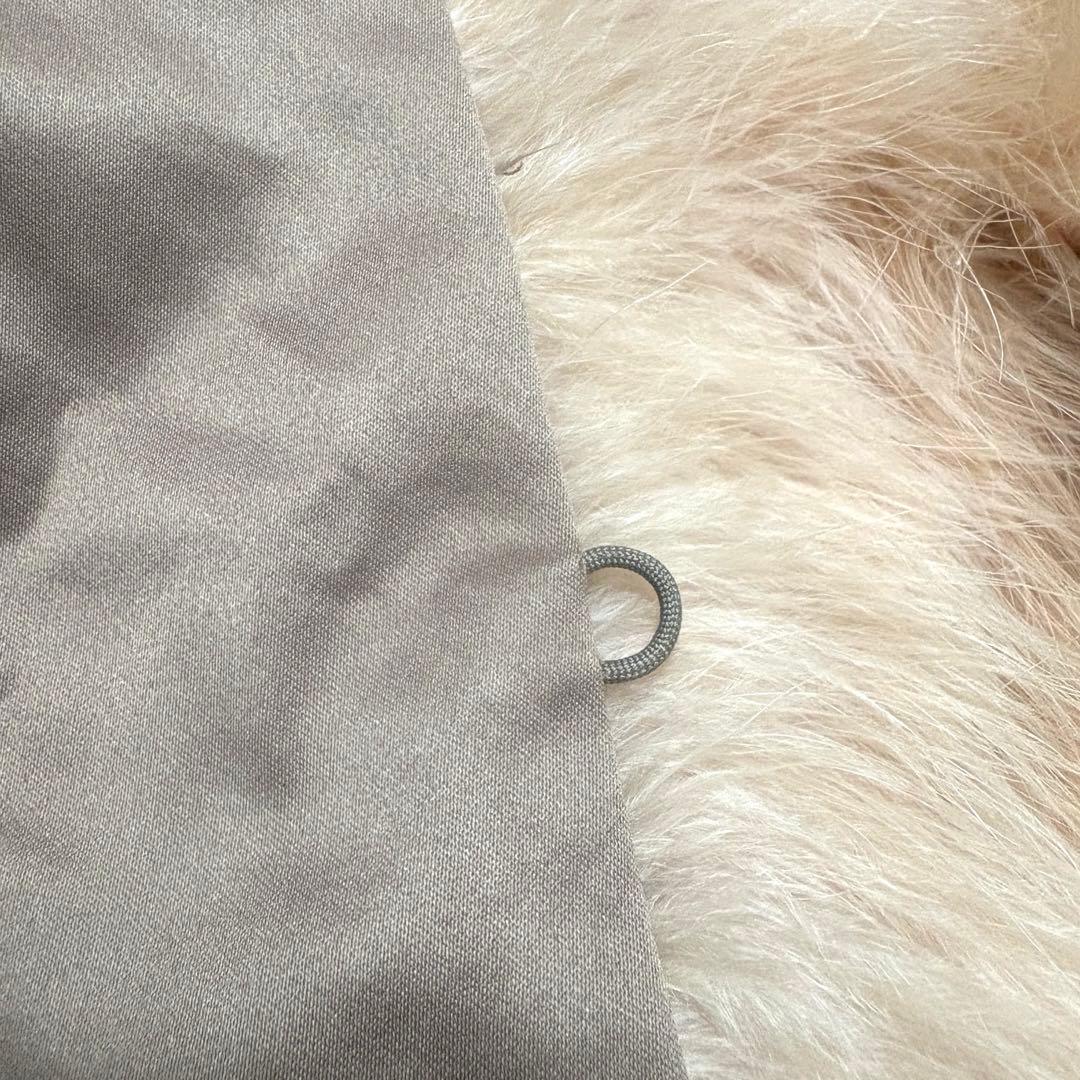 【美品】ルシェルブルー ターキーファー フェザーコート 40 L