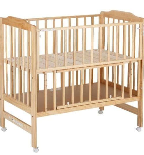 KATOJI ハイシートベビーベッド ナチュラル