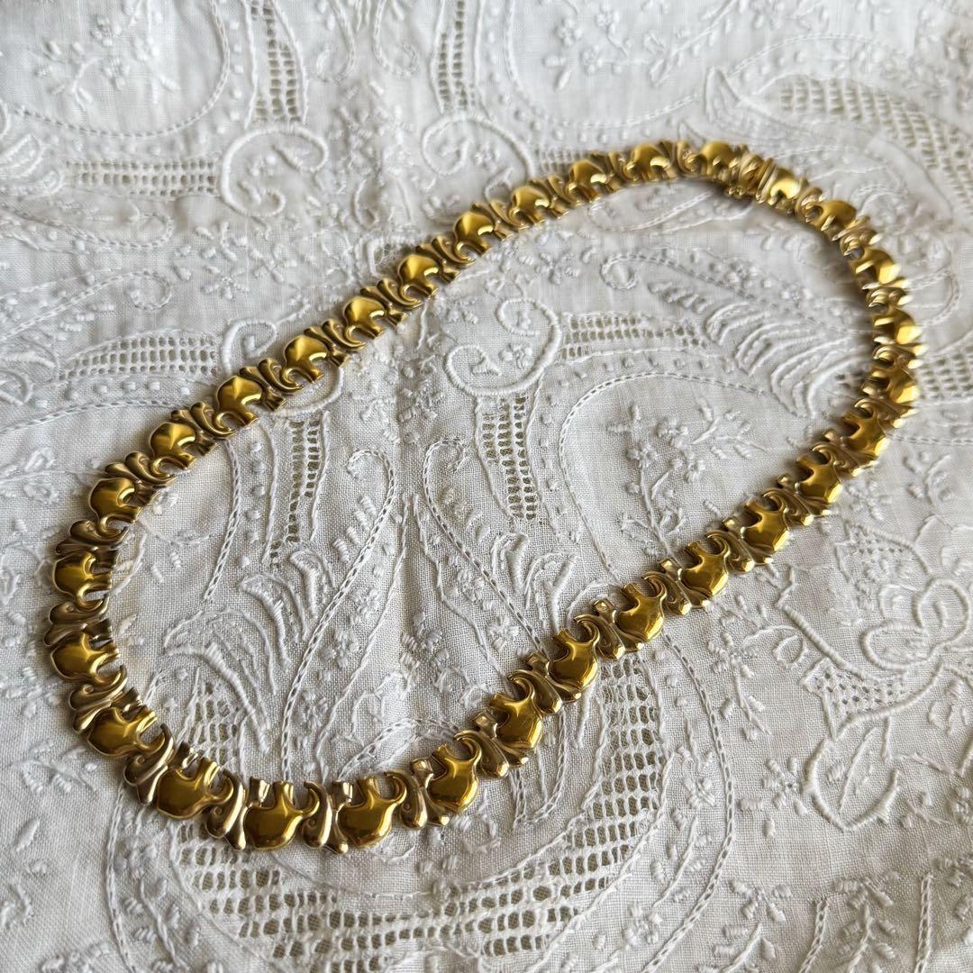 イタリア製 k18 エレファント ネックレス ヴィチェンツァItaly チェーン