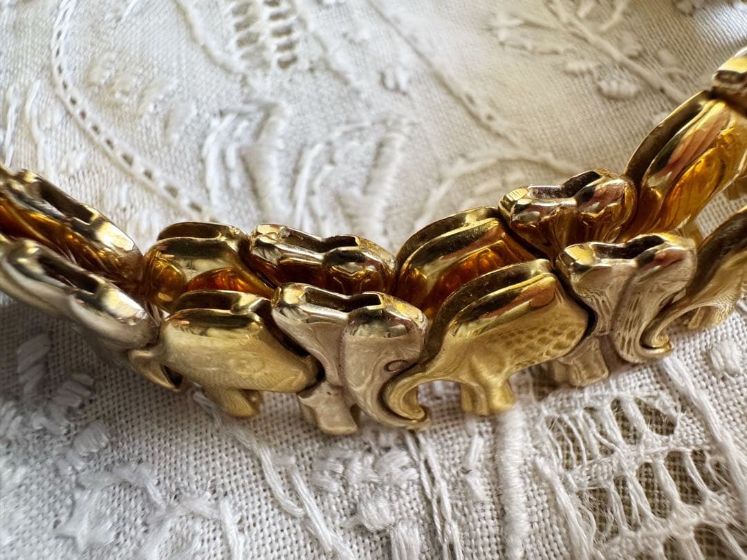 イタリア製 k18 エレファント ネックレス ヴィチェンツァItaly チェーン