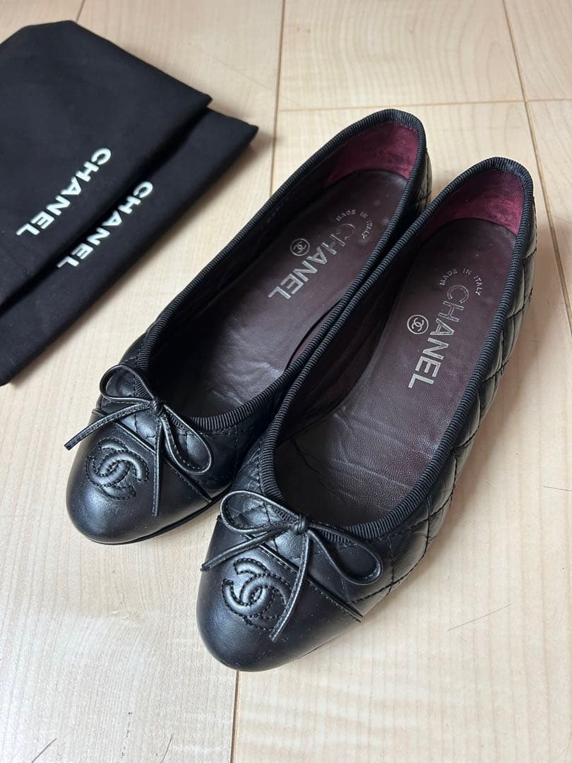 CHANEL バレエフラット 35