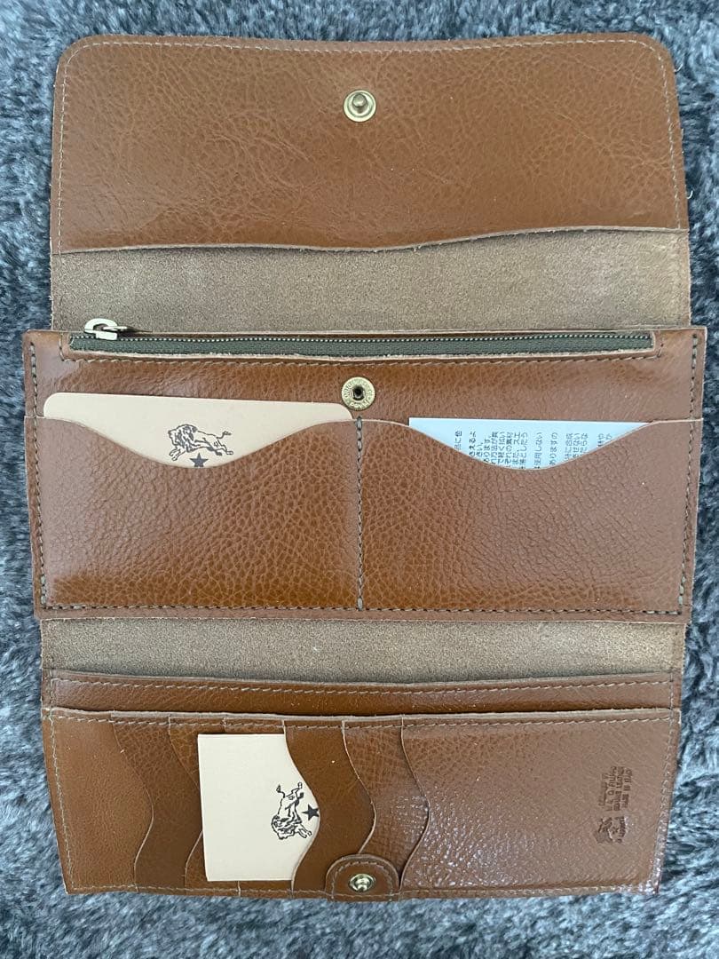 IL BISONTE 長財布 オリーブ　保存袋付き