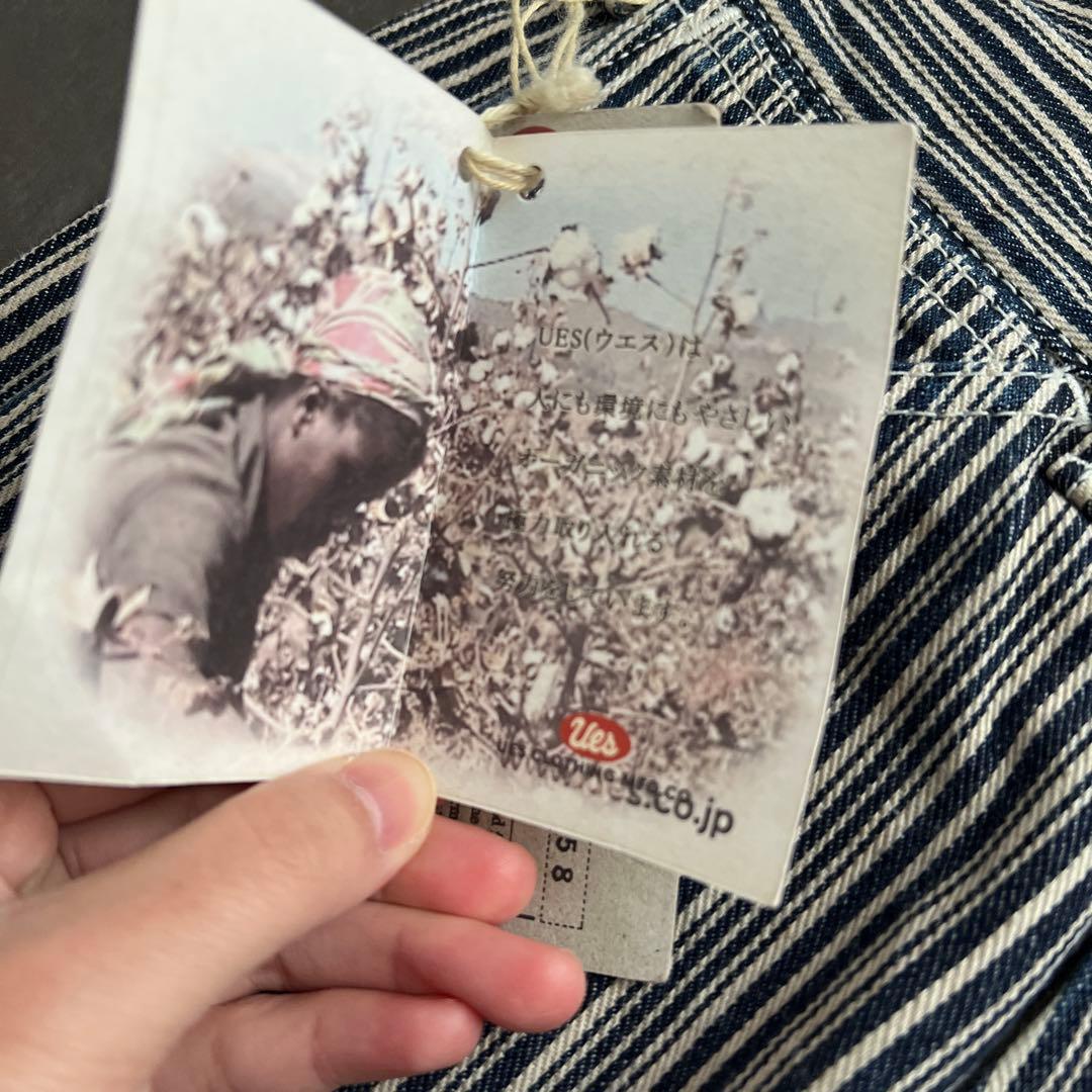 新品未使用✨タグ付き✨UES ペインターパンツ ランダム　ヒッコリーストライプ